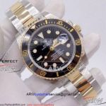 Perfect Replica Rolex Submariner 2-Tone Black Dial watch - Upgraded NOOB